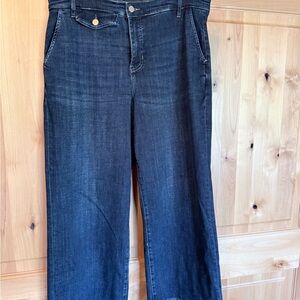 Liverpool Dark Blue Wide-Leg Jeans ~ Size 12/31